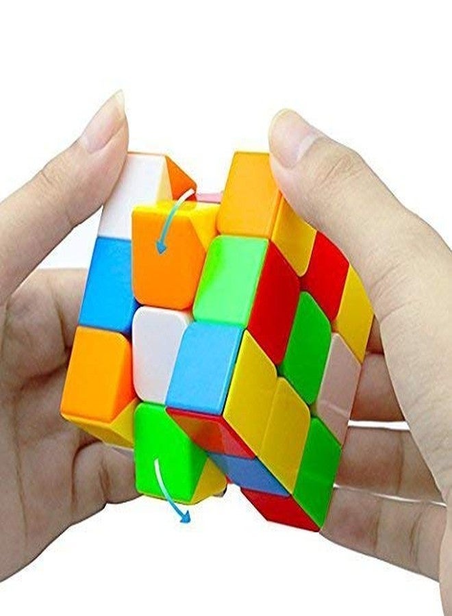 KITMEER Combo Set Of 2 Rubix Cube 3X3 Rubic Cube High Speed Stickerless Magic Puzzle Rubick Cube Brainstorming Game Toy (2 Pieces) - Image 3
